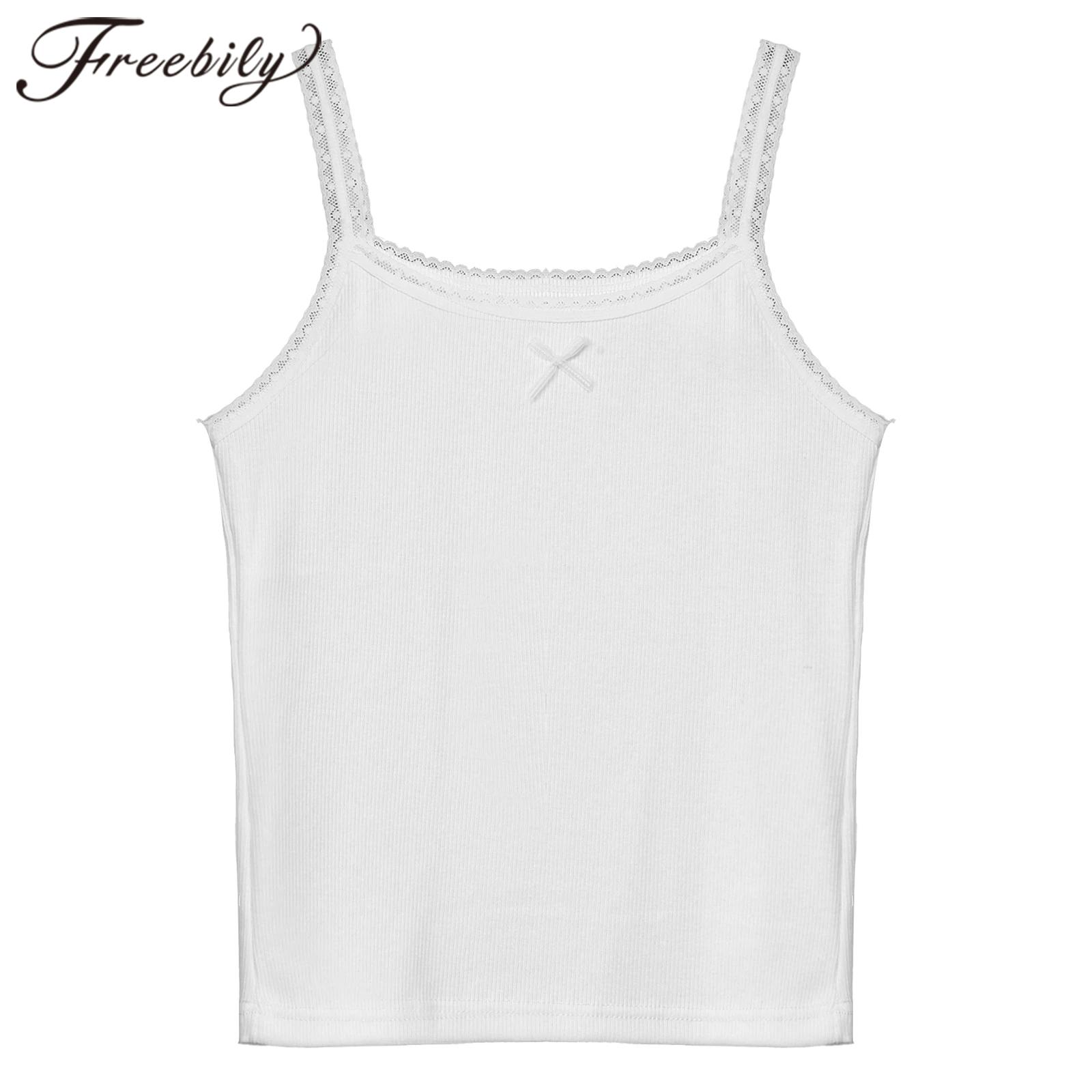 Cami Top Lace - Teens Kids Yoga Top Girls Camis