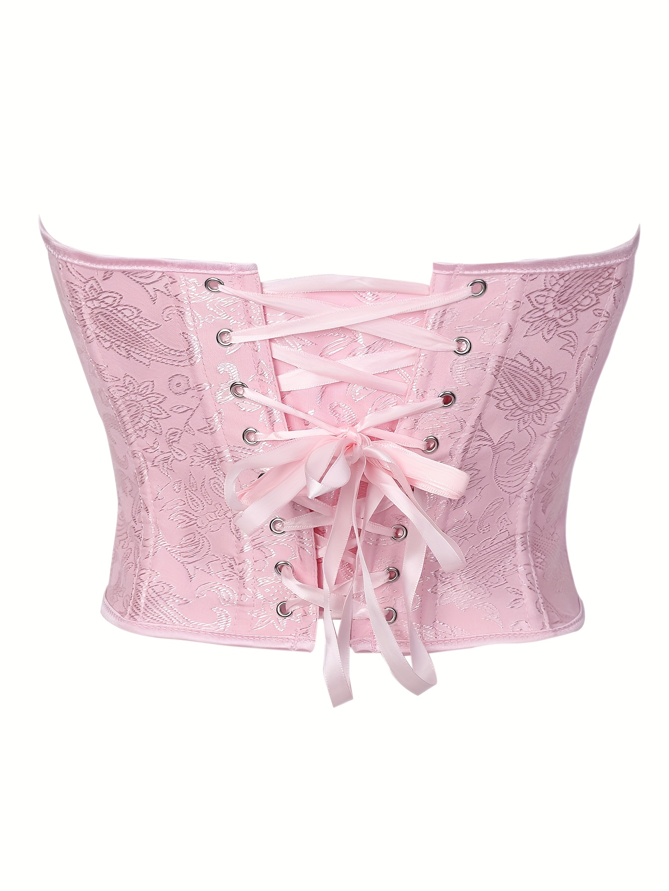 Pink Corset Gothic Victorian W - Strapless Bra Backless recension och pris