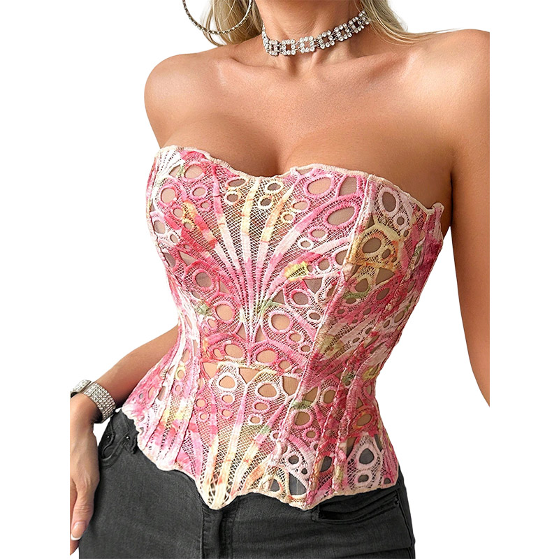 Sexy Bone Garment Corset Sheer - Cami Top Lace recension och pris