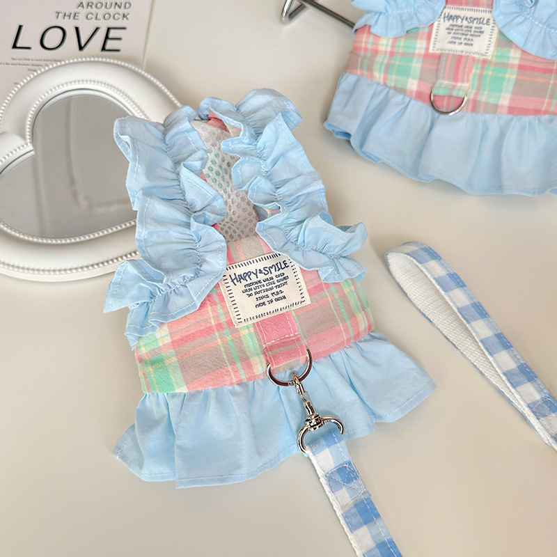 Pet Plaid Leash Vest Style Sma - Lace Teddy Lingerie recension och pris