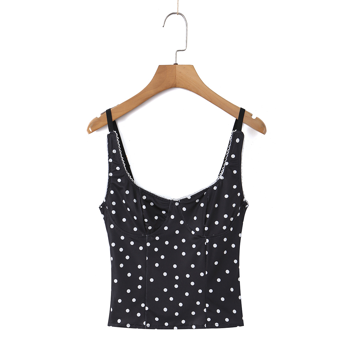 Black Polka Dot Corset Cami To - Cami Top Lace recension och pris