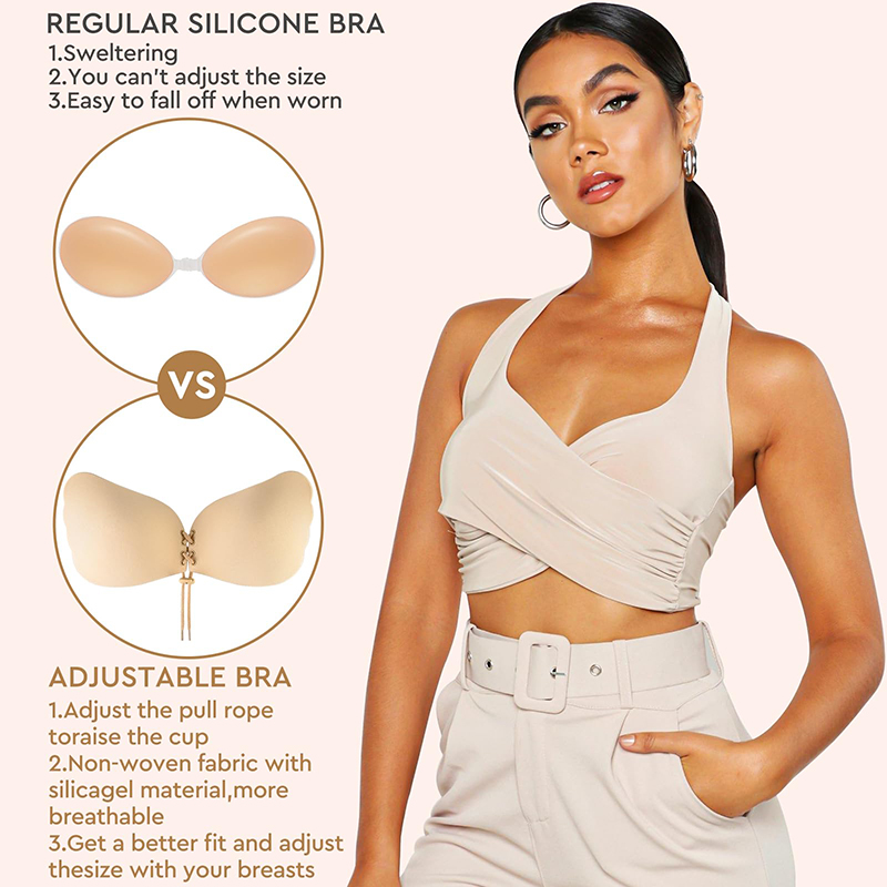 1/2 Pairs Women Summer Backles - Strapless Bra Backless recension och pris