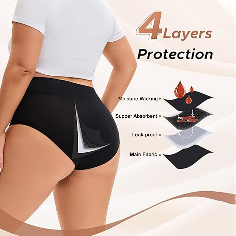 3Pcs Heavy Flow Menstrual Pant - Period Panty Absorbent recension och pris
