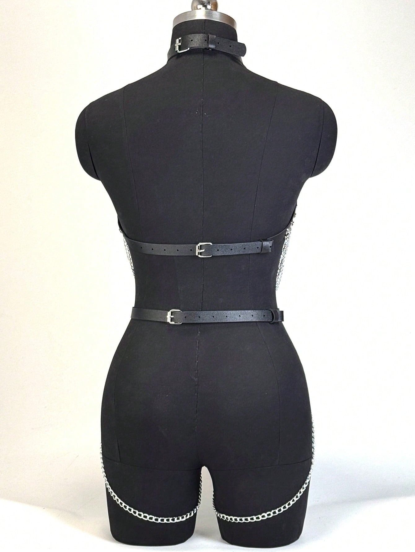 Women Trendy PU Leather Harnes - Garter Belt Set recension och pris