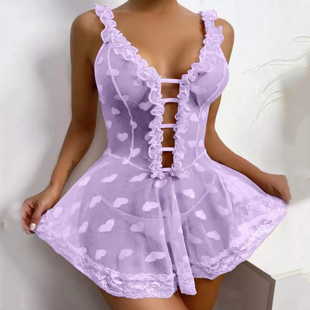 2026 Sexy Night Dress Sleevele - Babydoll Chemise Night recension och pris