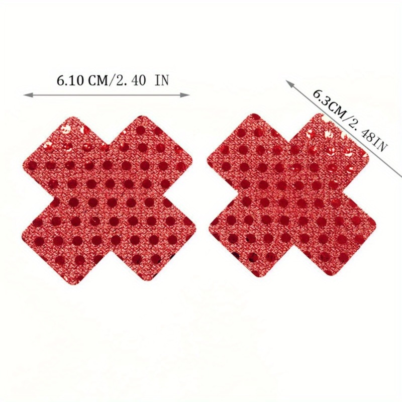 Red Cross Design Nipple Covers - Nipple Cover Pasties recension och pris