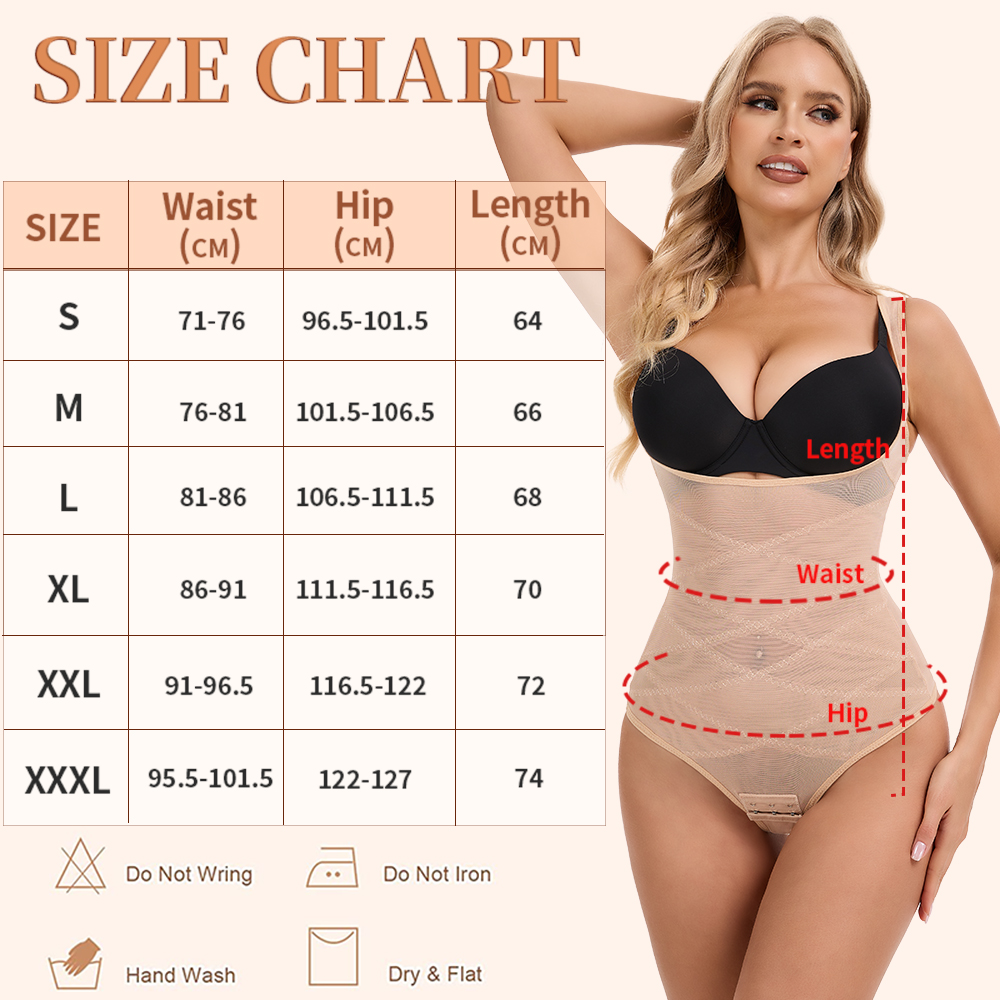 Mesh Thongs Bodysuit Shapewear - Shapewear Bodysuit Firm recension och pris