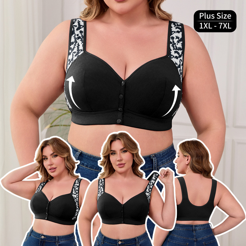 XL-7XL Plus Size Front Buckle  - Seamless Underwear Women recension och pris